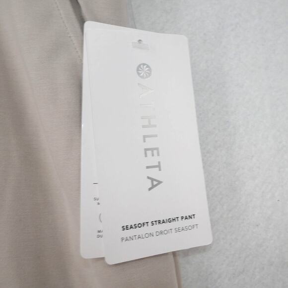 NEW Athleta Seasoft Mid Rise Straight Pants Women's Plus 3X  Bone Tan - Picture 6 of 8